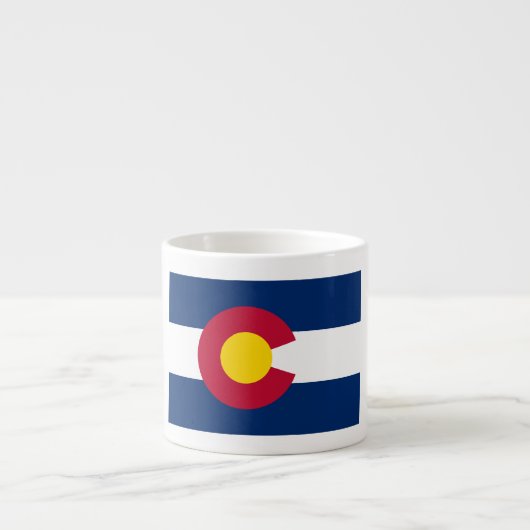 Colorado: De honderdjarige Amerikaanse staatsvlag Espresso Kop (Voorkant)