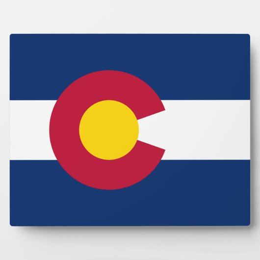 Colorado: De honderdjarige Amerikaanse staatsvlag Fotoplaat (Voorkant)