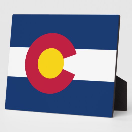 Colorado: De honderdjarige Amerikaanse staatsvlag Fotoplaat (Zijkant)
