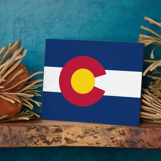 Colorado: De honderdjarige Amerikaanse staatsvlag Fotoplaat (Zijkant)