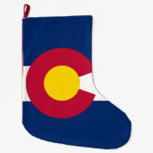 Colorado: De honderdjarige Amerikaanse staatsvlag Grote Kerstsok (Voorkant)