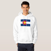 Colorado: De honderdjarige Amerikaanse staatsvlag Hoodie (Voorkant volledig)