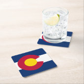 Colorado: De honderdjarige Amerikaanse staatsvlag Kartonnen Onderzetters (Insitu)