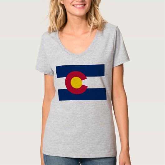 Colorado: De honderdjarige Amerikaanse staatsvlag T-shirt (Voorkant)
