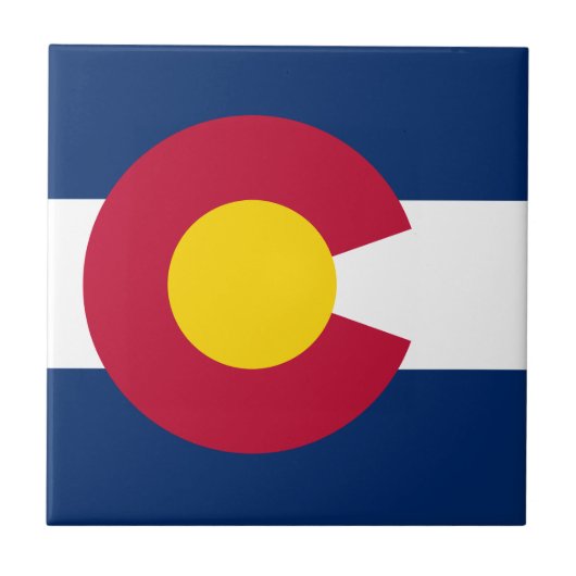 Colorado: De honderdjarige Amerikaanse staatsvlag Tegeltje (Voorkant)