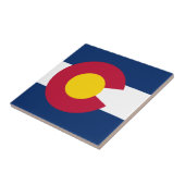 Colorado: De honderdjarige Amerikaanse staatsvlag Tegeltje (Zijkant)