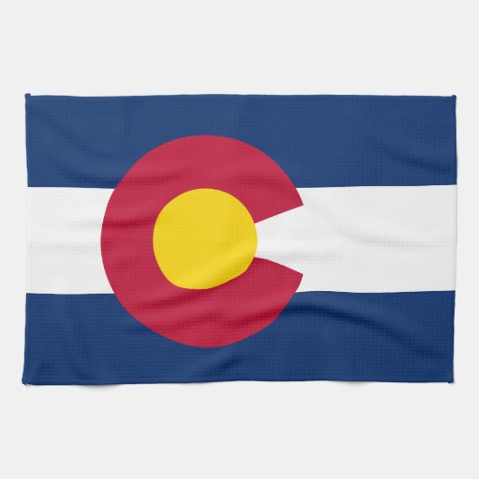 Colorado: De honderdjarige Amerikaanse staatsvlag Theedoek (Horizontaal)