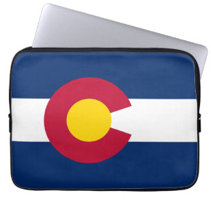 Colorado: De honderdjarige staatsvlag van de VS Laptop Sleeve