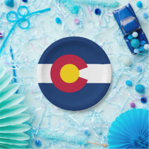 Colorado: De honderdjarige staatsvlag van de VS Papieren Bordje
