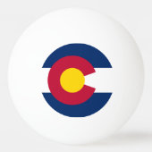 Colorado: De honderdjarige staatsvlag van de VS Pingpongbal (Voorkant)