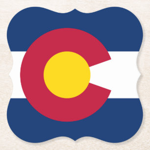 Colorado: De Vlag van de Centennial US-Staat Kartonnen Onderzetters
