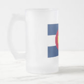 Colorado: De Vlag van de Eeuwfeeststaat VS Matglas Bierpul (Links)