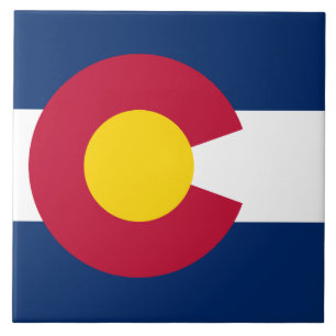 Colorado: De Vlag van de Eeuwige Amerikaanse Staat Tegeltje