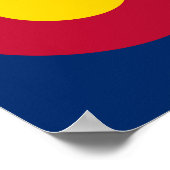Colorado de vlag van de honderdjarige staat poster (Hoek)