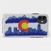 Colorado Denver skyline weer vlag iphone 5 hoesje (Achterkant (horizontaal))