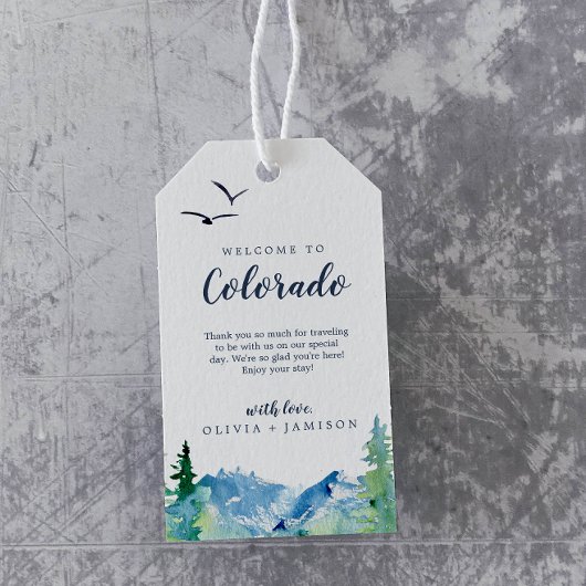 Colorado Destination Wedding Welcome Cadeaulabel
