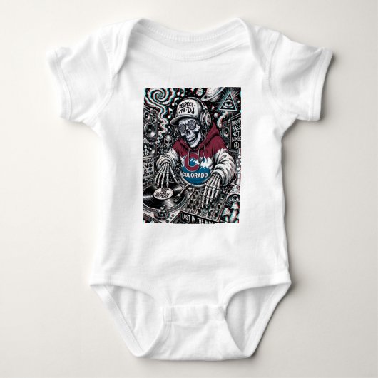 Colorado Dj Baby Jersey Babybody Romper (Voorkant)