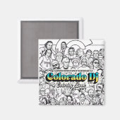 Colorado Dj kleurboek magneet (Voorkant / Achterkant)