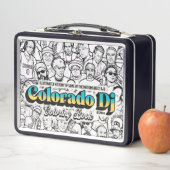 Colorado Djs kleurboek metalen lunchbox (In situ)