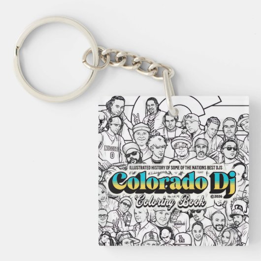 Colorado Djs kleurboek sleutelhanger (Voorkant)