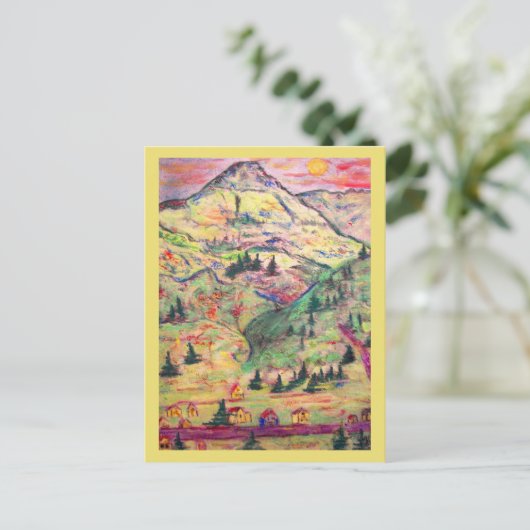 Colorado dorp briefkaart (Staand voorkant)