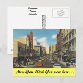 Colorado, downtown Denver Briefkaart (Voorkant / Achterkant)