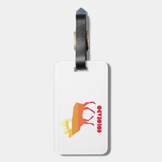 Colorado Elk Bagagelabel (Achterkant verticaal)