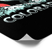  Colorado Elk Hunter Conservation Retro Gra Poster (Hoek)