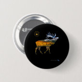 Colorado Elk Hunting Ronde Button 5,7 Cm (Voorkant /achterkant)