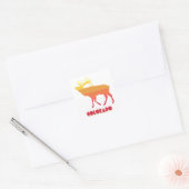 Colorado Elk Vierkante Sticker (Envelop)