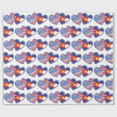 Colorado en Amerikaanse vlag Cadeaupapier (Vlak)