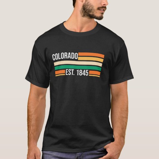 Colorado est 1845 Verenigde Staten T-shirt (Voorkant)