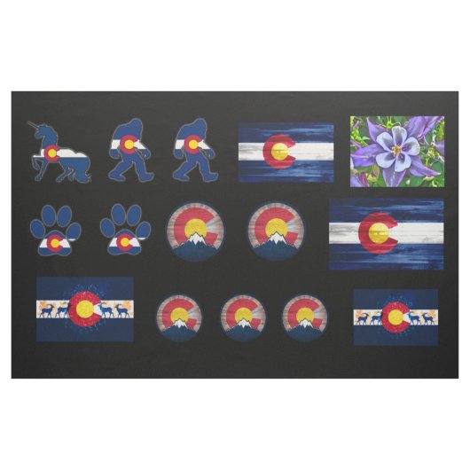 Colorado Fabric mosaic Stof (Yard (91,4 cm))
