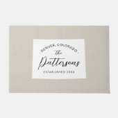 Colorado Family Monogram State Doormat Deurmat (Voorkant)