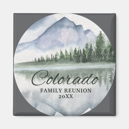Colorado Family Reunion Mountain Fridge Magneet (Voorkant)