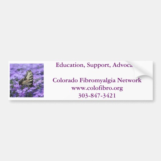 Colorado Fibromyalgia Network Bumpersticker (Voorkant)