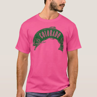 Colorado Fish Wordmark Groen T-shirt
