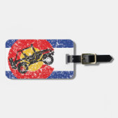 Colorado Flag 4 Wheeler Bagagelabel (Voorkant horizontaal)