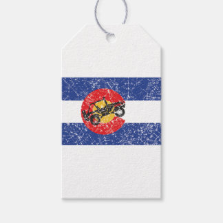 Colorado Flag 4 Wheeler Cadeaulabel