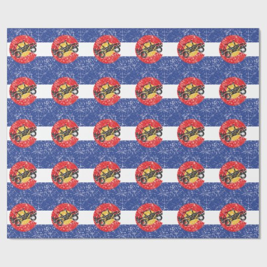 Colorado Flag 4 Wheeler Cadeaupapier (Vlak)