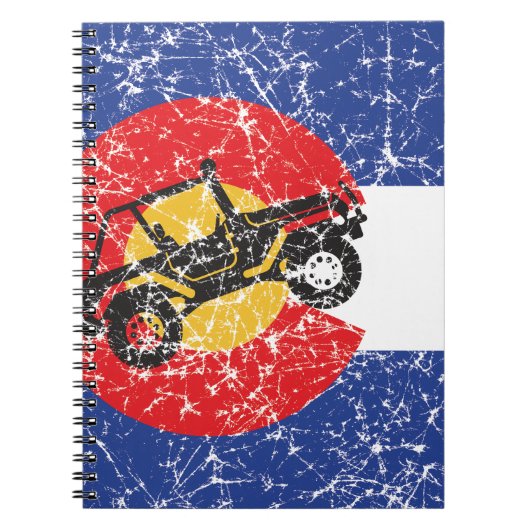 Colorado Flag 4 Wheeler Notitieboek (Voorkant)