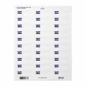 COLORADO FLAG Adresetiketten Etiket (Full Sheet)