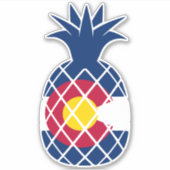 Colorado Flag Ananas Sticker (Voorkant)