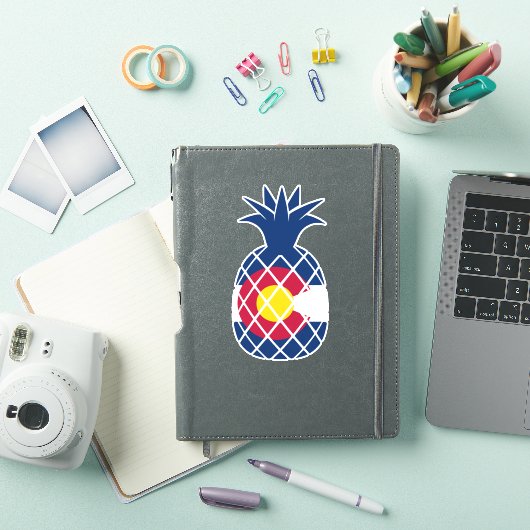 Colorado Flag Ananas Sticker (iPad Cover)
