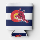 Colorado-Flag-and-Snowboarder Blikjeskoeler (Voorkant)