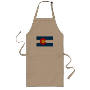 Colorado Flag Apron Lang Schort