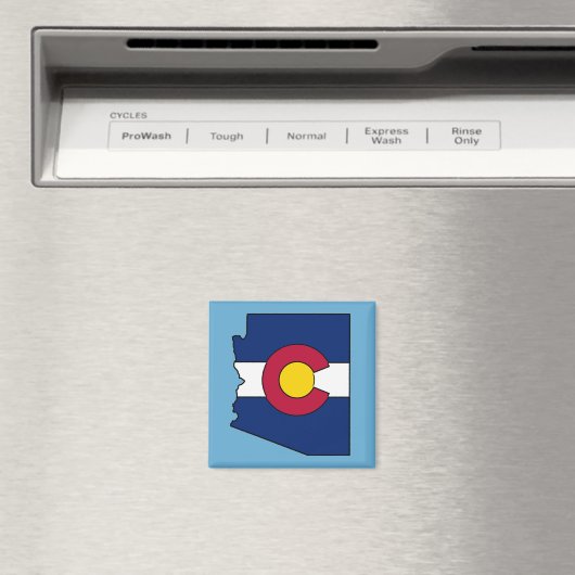 Colorado flag Arizona contsquare magnet (Insitu (Vaatwasser))