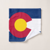 COLORADO FLAG BAD HANDDOEK (Wasdoekje)
