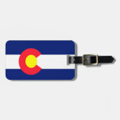 Colorado Flag Bagagelabel (Voorkant horizontaal)