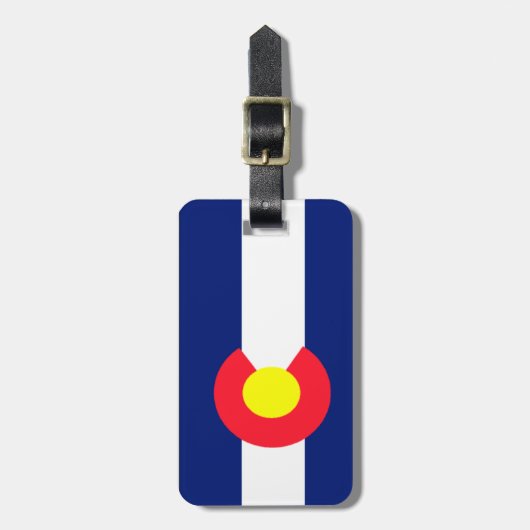 Colorado Flag Bagagelabel (Voorkant verticaal)